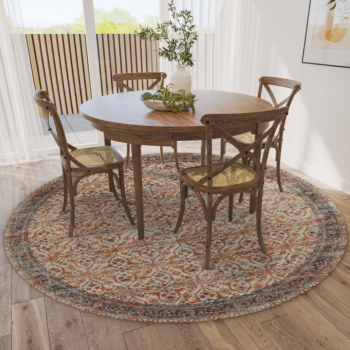 Dalyn Jericho JC10 Linen Rug shown in a room