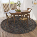 Dalyn Jericho JC10 Midnight Rug shown in a room