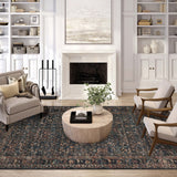 Dalyn Jericho JC10 Midnight Rug shown in a room