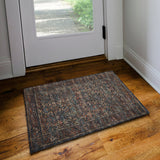 Dalyn Jericho JC10 Midnight Rug shown in a room