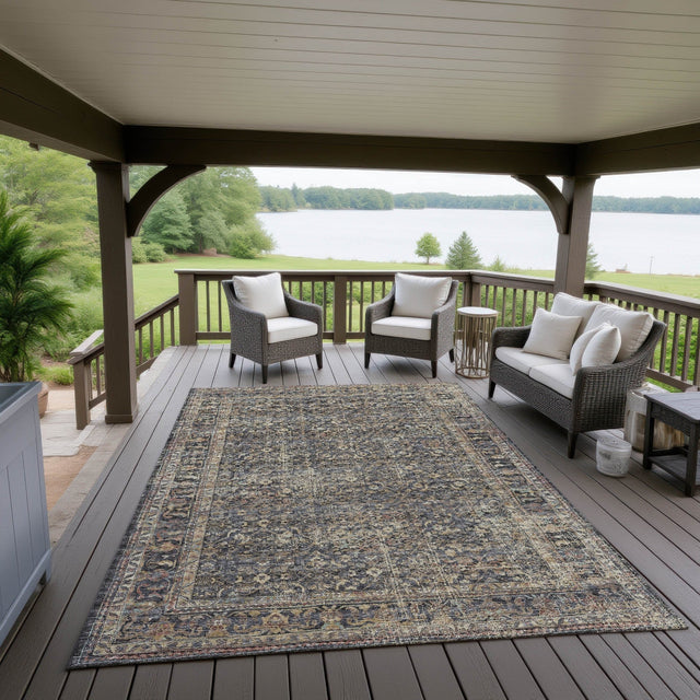 Dalyn Jericho JC10 Midnight Rug outdoor lifestyle image