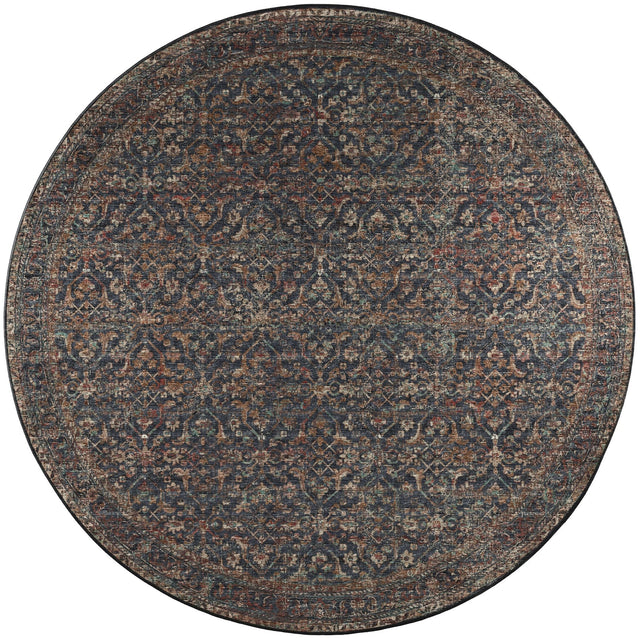 Dalyn Jericho JC10 Midnight Rug round rug