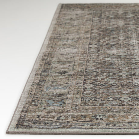 Dalyn Jericho JC10 Mushroom Rug finished edge detail
