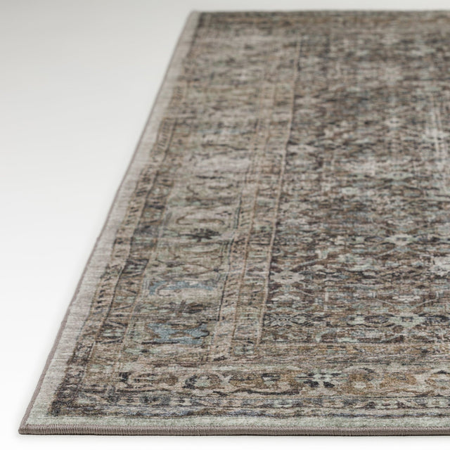 Dalyn Jericho JC10 Mushroom Rug finished edge detail