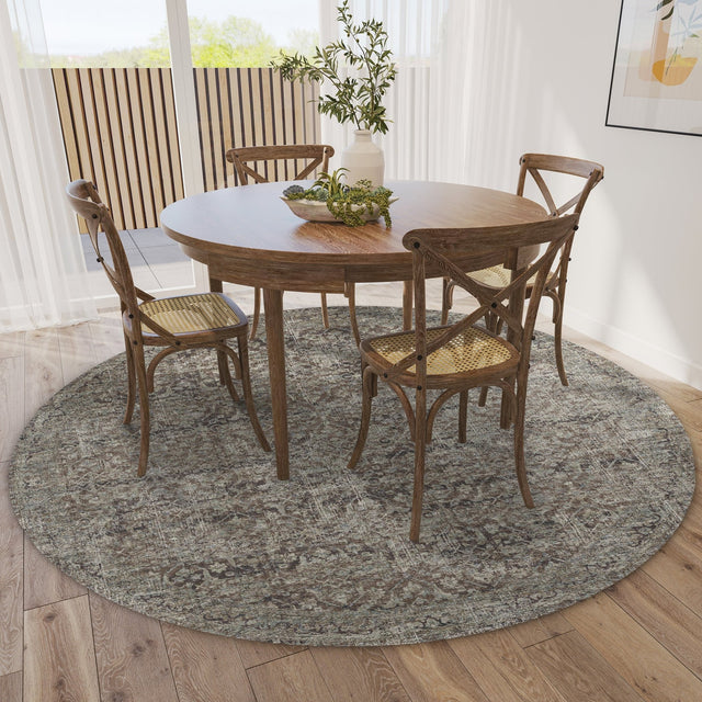 Dalyn Jericho JC10 Mushroom Rug shown in a room