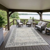 Dalyn Jericho JC10 Taupe Rug outdoor lifestyle image