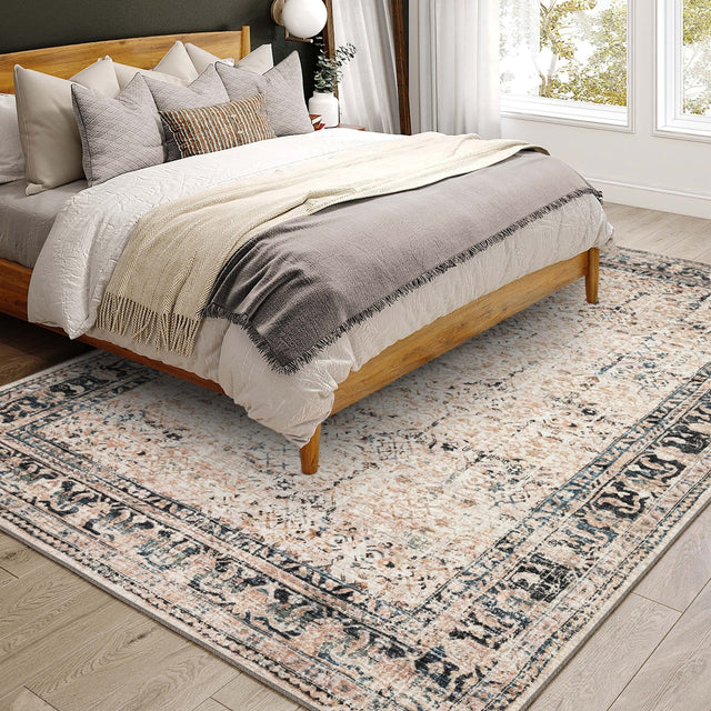 Dalyn Jericho JC10 Taupe Rug shown in a room