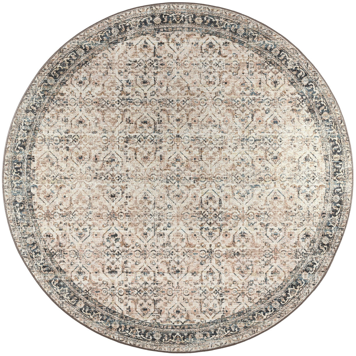 Dalyn Jericho JC10 Taupe Rug round rug
