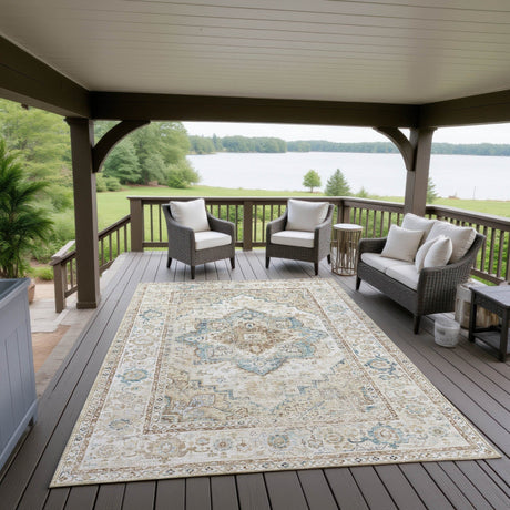 Dalyn Jericho JC2 Biscotti Rug outdoor lifestyle image