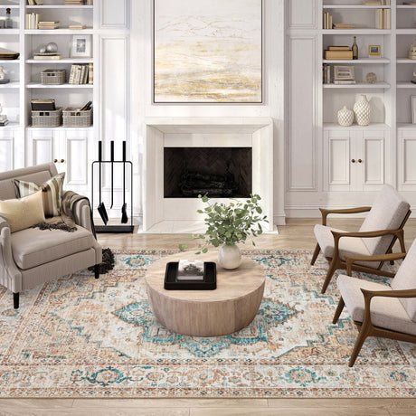Dalyn Jericho JC2 Biscotti Rug shown in a room