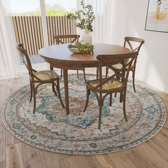 Dalyn Jericho JC2 Biscotti Rug shown in a room