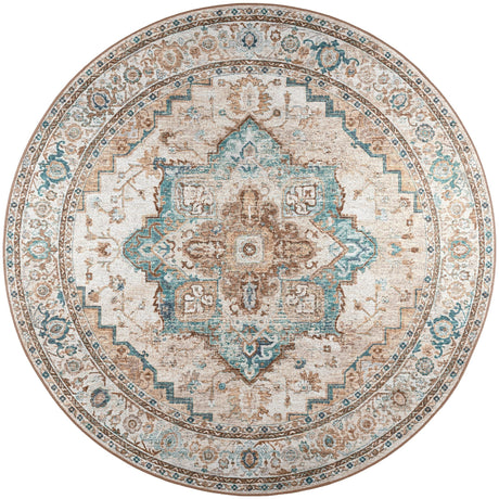 Dalyn Jericho JC2 Biscotti Rug round rug