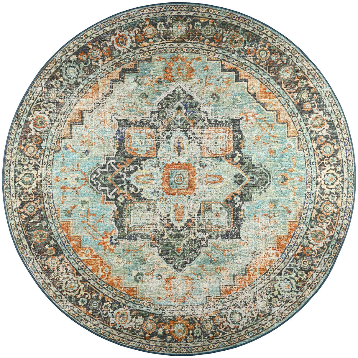Dalyn Jericho JC2 Mist Rug round rug
