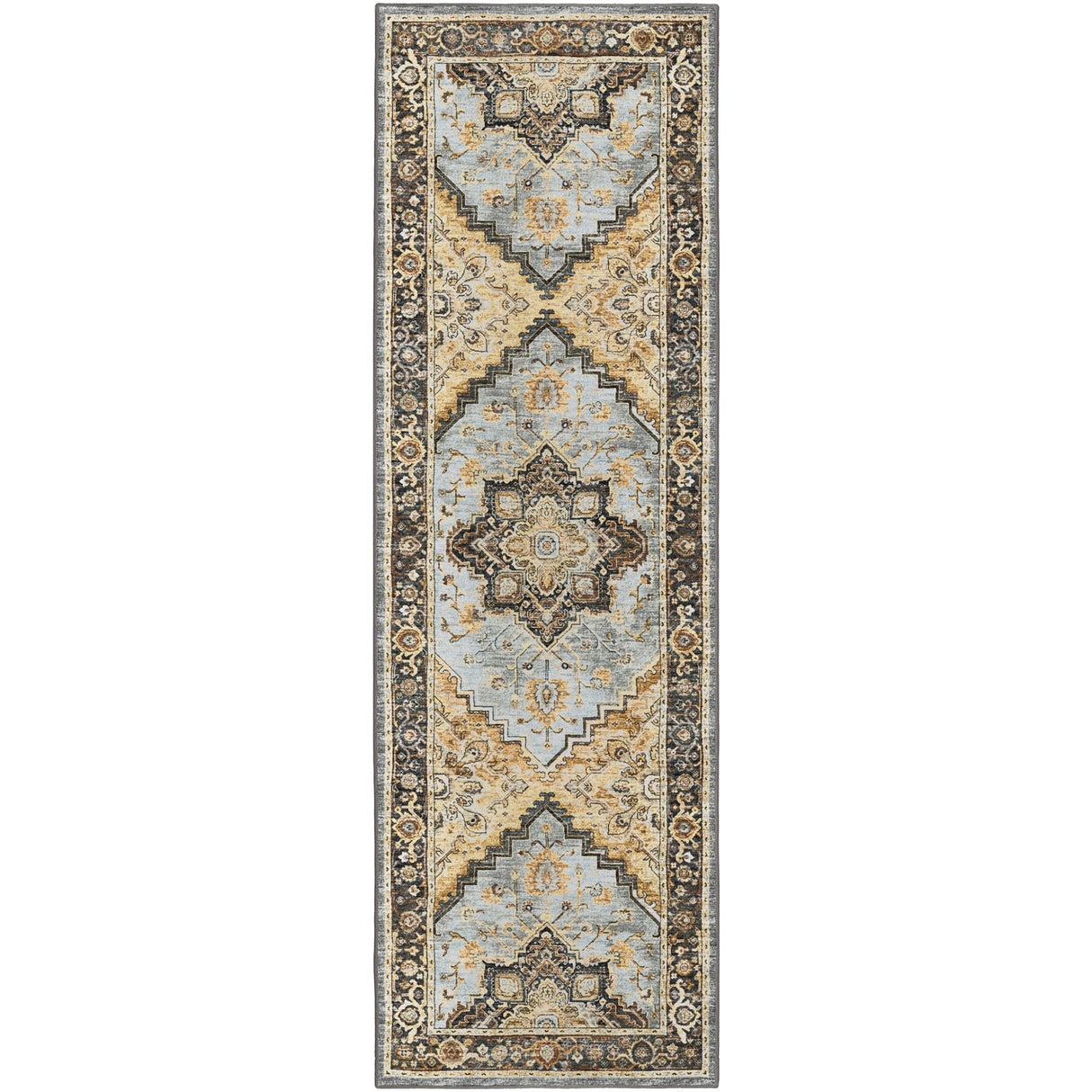 Dalyn Jericho JC2 Pewter Rug runner rug
