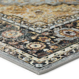 Dalyn Jericho JC2 Pewter Rug corner detail