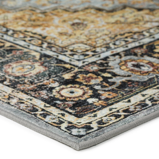 Dalyn Jericho JC2 Pewter Rug corner detail