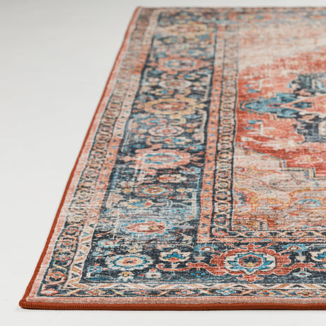 Dalyn Jericho JC2 Spice Rug finished edge detail