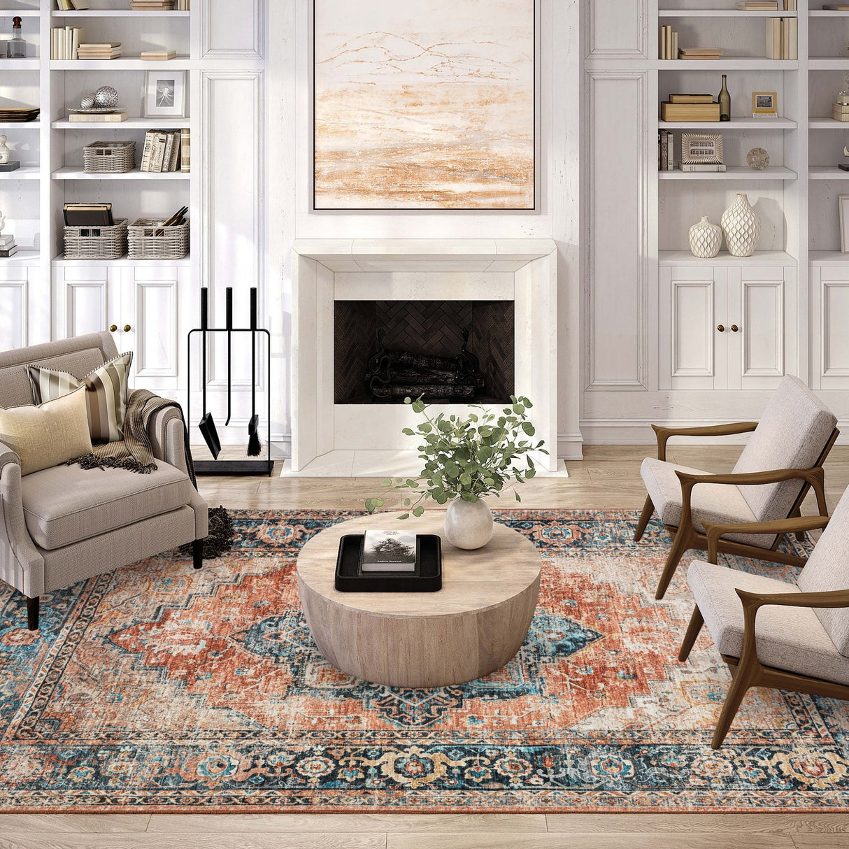 Dalyn Jericho JC2 Spice Rug shown in a room
