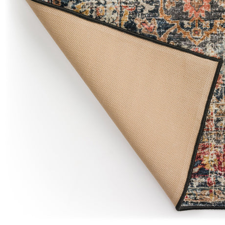 Dalyn Jericho JC3 Charcoal Rug backing detail