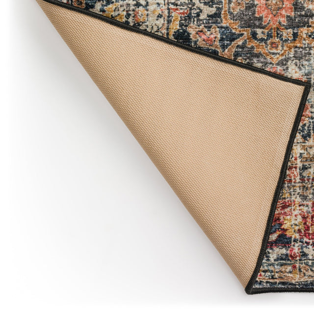 Dalyn Jericho JC3 Charcoal Rug backing detail