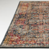 Dalyn Jericho JC3 Charcoal Rug finished edge detail