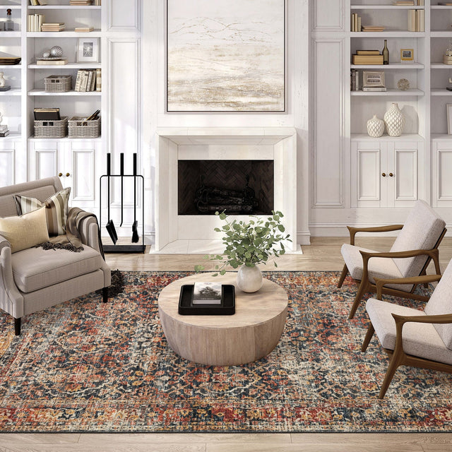 Dalyn Jericho JC3 Charcoal Rug shown in a room