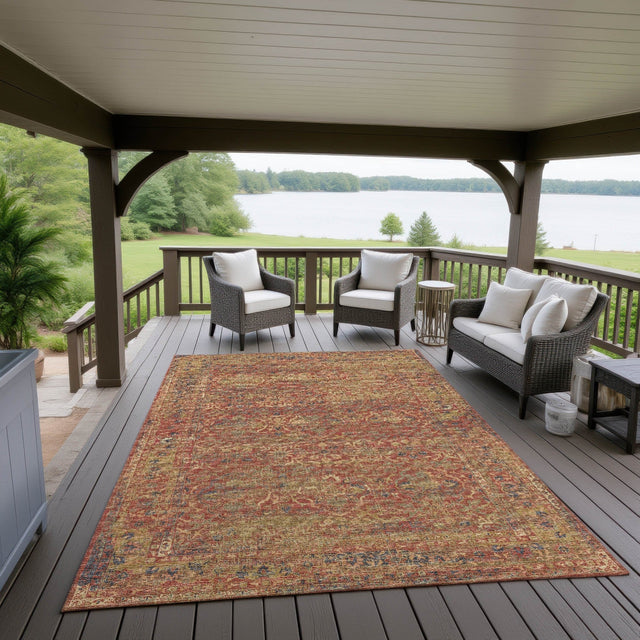 Dalyn Jericho JC3 Nutmeg Rug outdoor lifestyle image