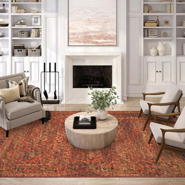 Dalyn Jericho JC3 Nutmeg Rug shown in a room