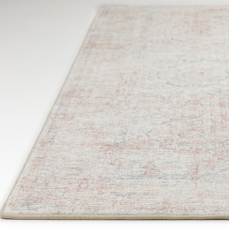 Dalyn Jericho JC3 Pearl Rug finished edge detail