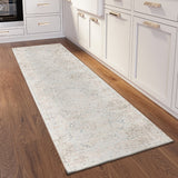 Dalyn Jericho JC3 Pearl Rug shown in a room
