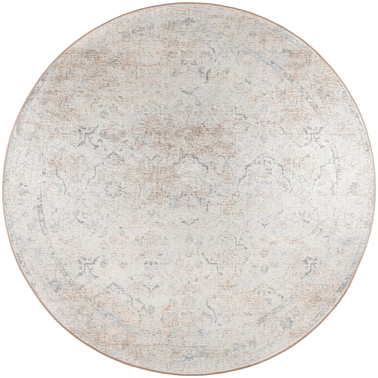 Dalyn Jericho JC3 Pearl Rug round rug