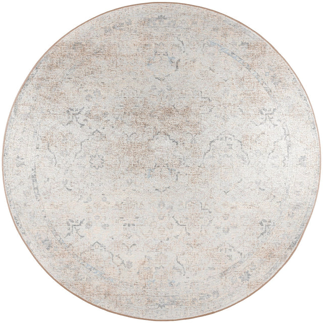 Dalyn Jericho JC3 Pearl Rug round rug