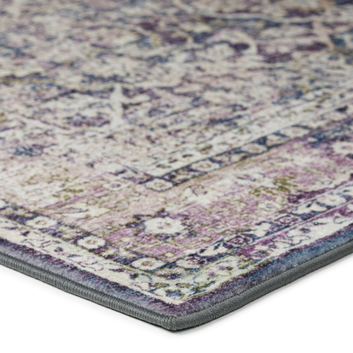 Dalyn Jericho JC3 Violet Rug corner detail