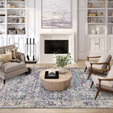 Dalyn Jericho JC3 Violet Rug shown in a room