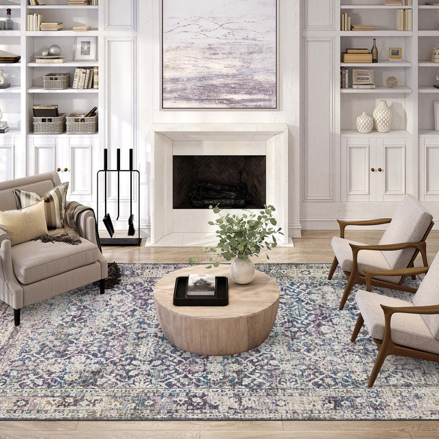 Dalyn Jericho JC3 Violet Rug shown in a room