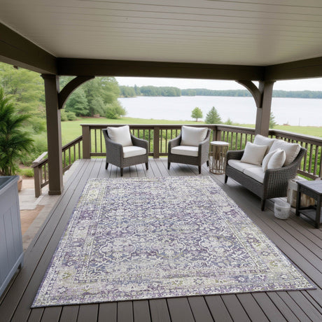 Dalyn Jericho JC3 Violet Rug outdoor lifestyle image