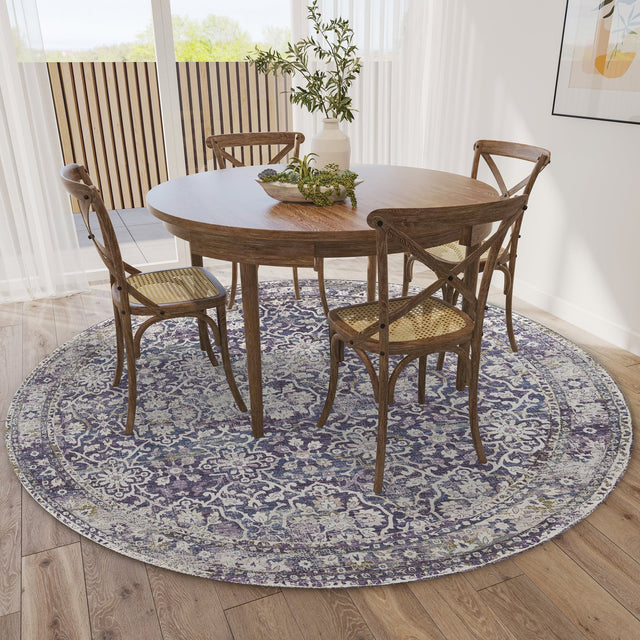Dalyn Jericho JC3 Violet Rug shown in a room