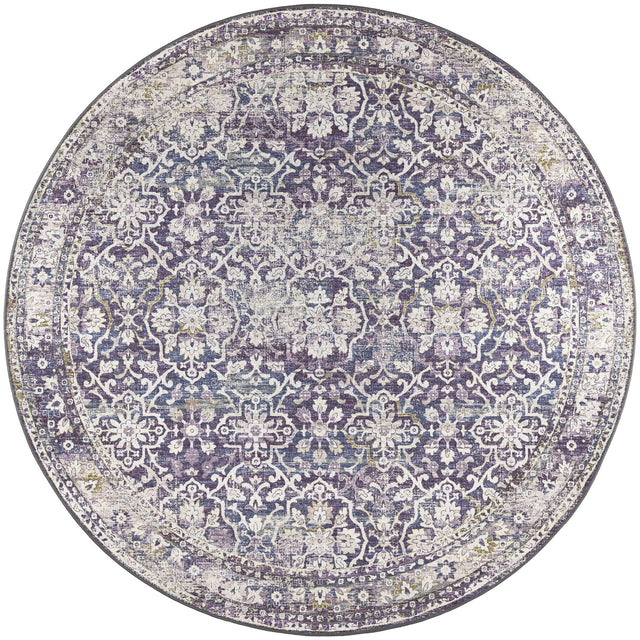 Dalyn Jericho JC3 Violet Rug round rug