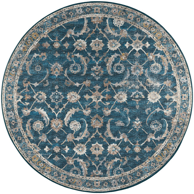 Dalyn Jericho JC4 Navy Rug round rug