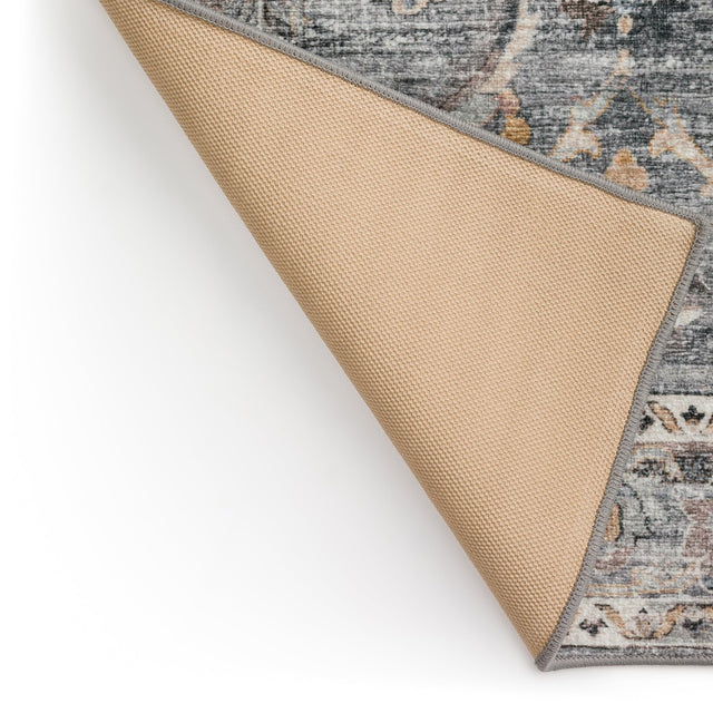 Dalyn Jericho JC4 Silver Rug backing detail