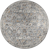 Dalyn Jericho JC4 Silver Rug round rug