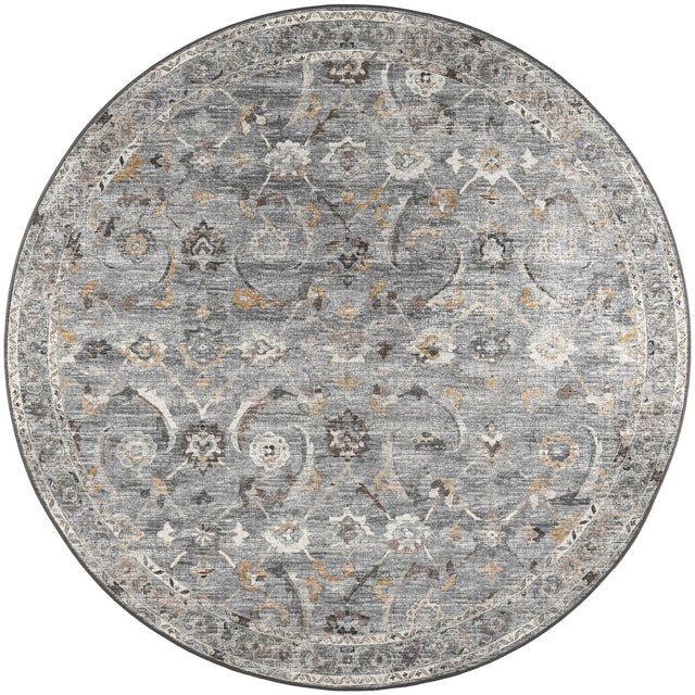 Dalyn Jericho JC4 Silver Rug round rug