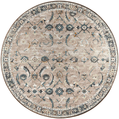 Dalyn Jericho JC4 Taupe Rug round rug