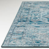 Dalyn Jericho JC5 Denim Rug finished edge detail