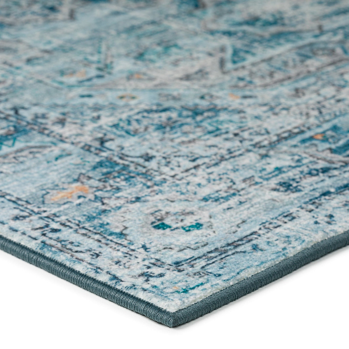 Dalyn Jericho JC5 Denim Rug corner detail