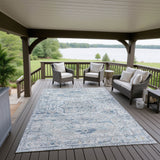 Dalyn Jericho JC5 Denim Rug outdoor lifestyle image