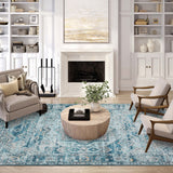 Dalyn Jericho JC5 Denim Rug shown in a room