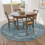 Dalyn Jericho JC5 Denim Rug shown in a room
