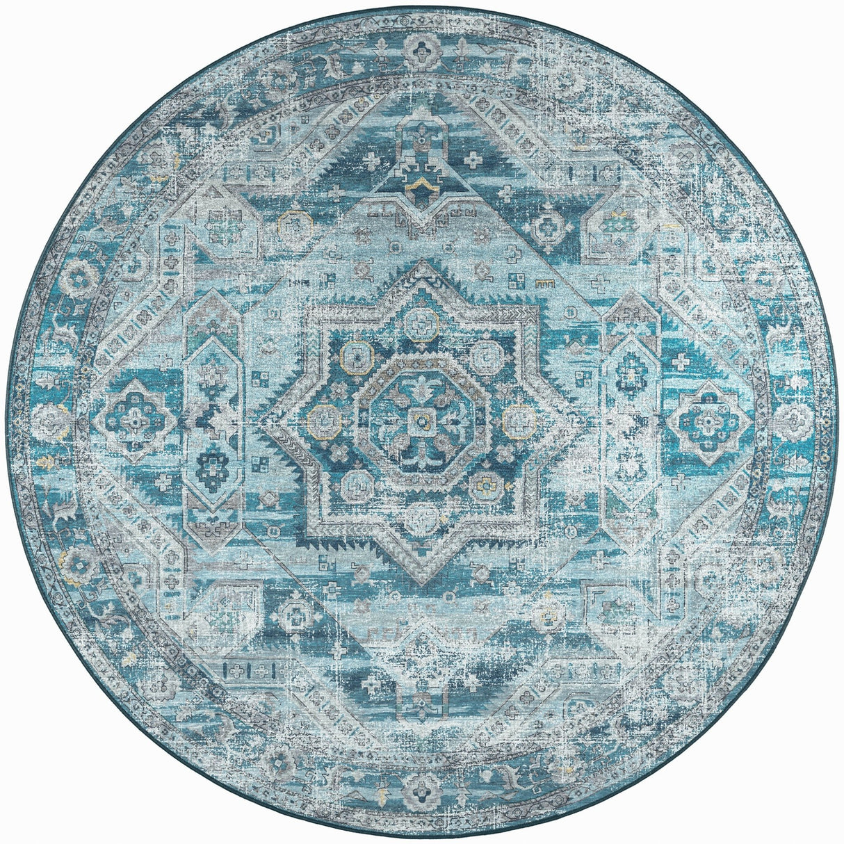 Dalyn Jericho JC5 Denim Rug round rug