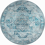 Dalyn Jericho JC5 Denim Rug round rug
